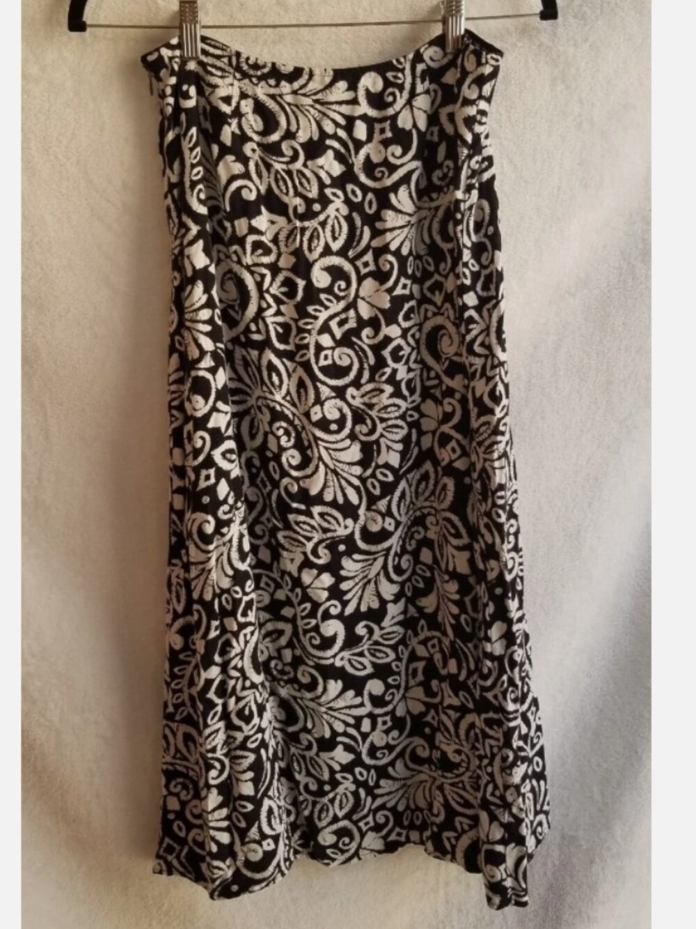 Croft & Barrow Paisley Midi Maxi Skirt Women Sz 6 A Line Fairy Grunge Whimsigoth - Picture 6 of 6